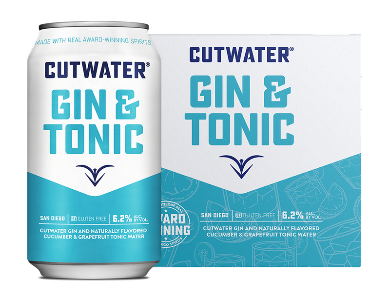 Cutwater Gin & Tonic (4 Pack Cans)