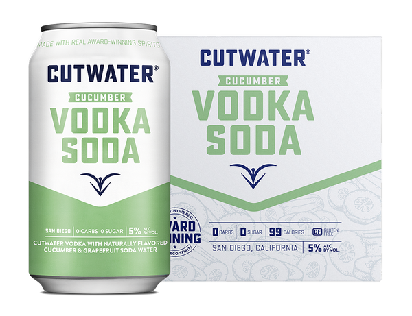 Cutwater Cucumber Vodka Soda (4 Pack Cans)