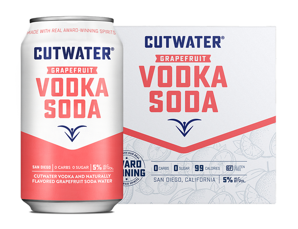 Cutwater Grapefruit Vodka Soda (4 Pack Cans)