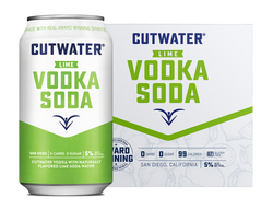 Cutwater Lime Vodka Soda (4 Pack Cans)